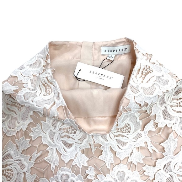 Keepsake Will Wait Lace Medium Skirt In Ivory White New Tag - Picture 8 of 13